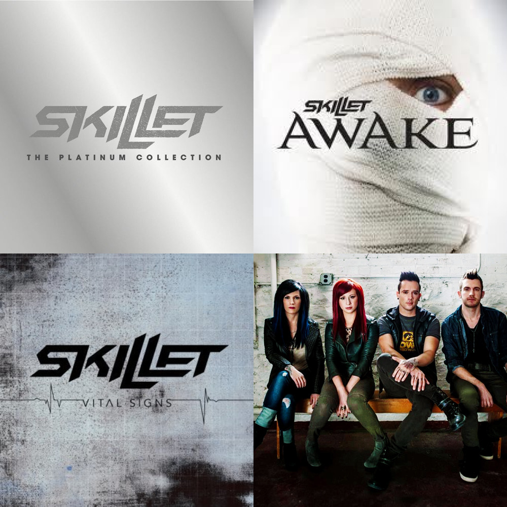 Skillet альбомы. Рок группа Skillet. Skillet Rise. Сборник песен Skillet и within Temptation.